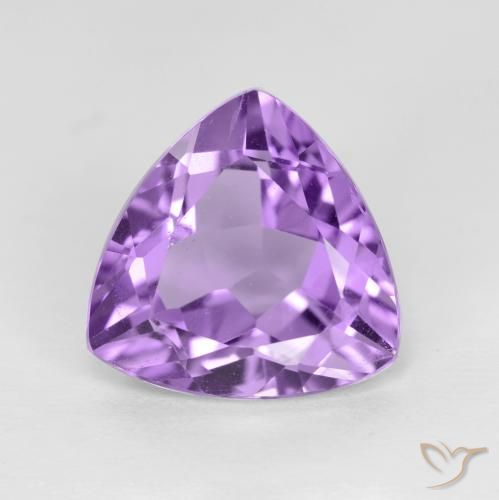 2.84ct Naturale Viola tendente al rosa Ametista, Taglio trillion, VS