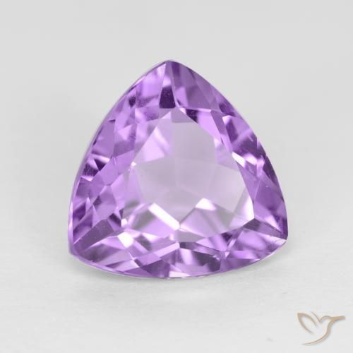 Ametista Viola tendente al rosa naturale da 2.84 ct, Taglio trillion, VS