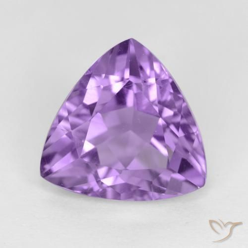 3.09ct Naturale Viola medio Ametista, Taglio trillion, VVS-VS
