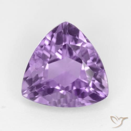 2.80ct Naturale Viola scuro Ametista, Taglio trillion, VS