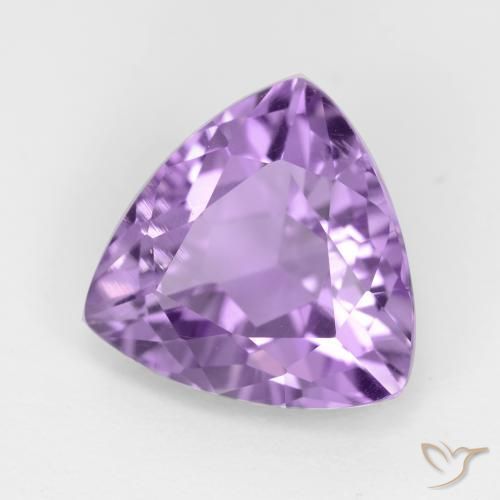 Ametista Viola scuro naturale da 2.80 ct, Taglio trillion, VS