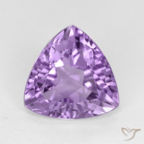 2.91ct Naturale Viola medio Ametista, Taglio trillion, VVS-VS