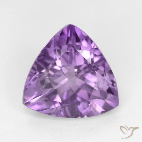 2.79ct Naturale Viola medio Ametista, Taglio trillion, VS