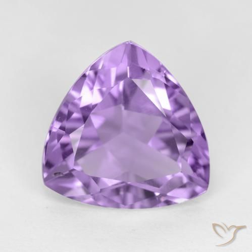 2.76ct Naturale Viola medio Ametista, Taglio trillion, VS-SI