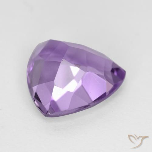 Ametista Viola medio naturale da 2.76 ct, Taglio trillion, VS-SI