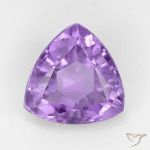 3.13ct Naturale Viola medio Ametista, Taglio trillion, VS