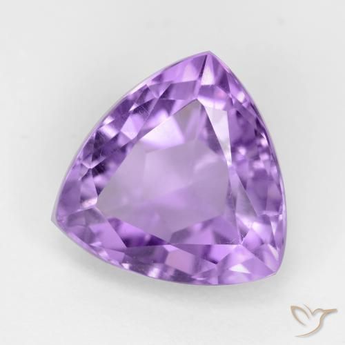 Ametista Viola medio naturale da 3.13 ct, Taglio trillion, VS