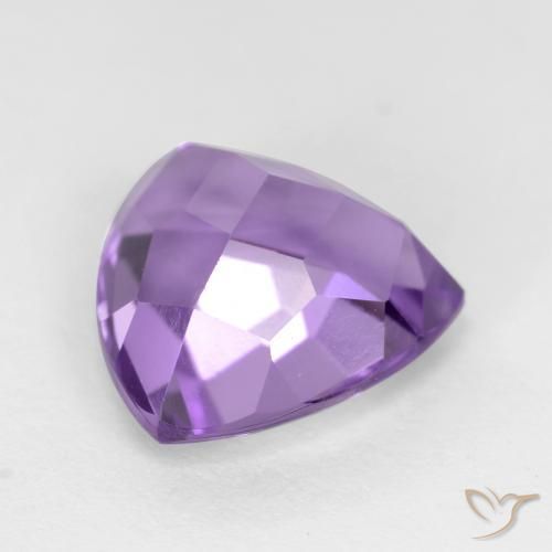 Ametista Viola medio naturale da 3.13 ct, Taglio trillion, VS