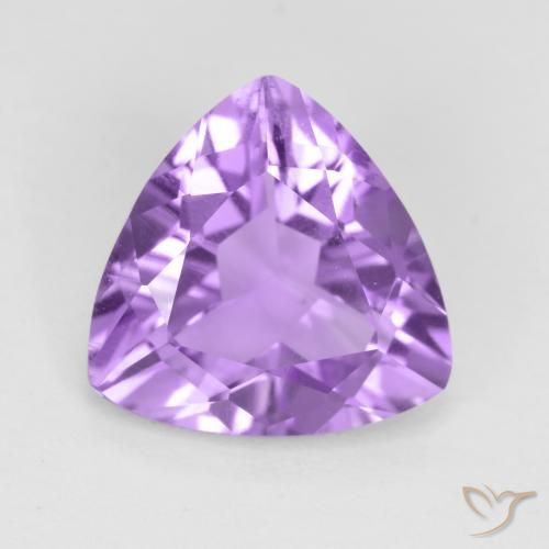 2.51ct Naturale Viola tendente al rosa Ametista, Taglio trillion, VS
