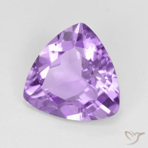 Ametista Viola tendente al rosa naturale da 2.51 ct, Taglio trillion, VS