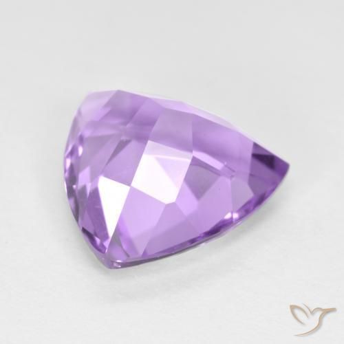 Ametista Viola medio naturale da 2.90 ct, Taglio trillion, VS