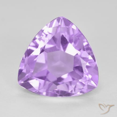 3.06ct Naturale Viola tendente al rosa Ametista, Taglio trillion, VS