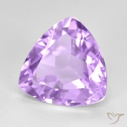Ametista Viola tendente al rosa naturale da 3.06 ct, Taglio trillion, VS