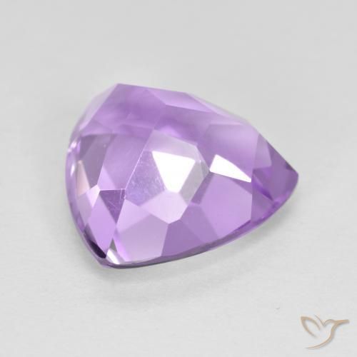 Ametista Viola tendente al rosa naturale da 3.06 ct, Taglio trillion, VS