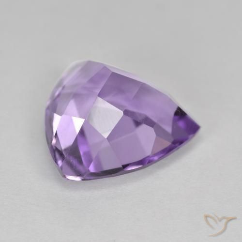 Ametista Viola medio naturale da 2.69 ct, Taglio trillion, VS