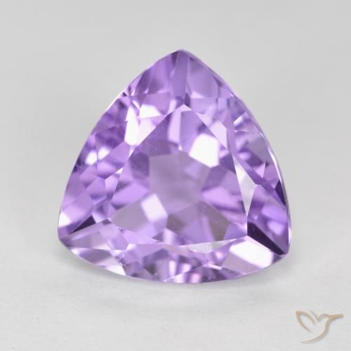 2.93ct Naturale Viola medio Ametista, Taglio trillion, VS