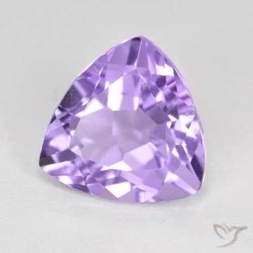 Ametista Viola medio naturale da 2.93 ct, Taglio trillion, VS