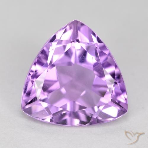2.83ct Naturale Viola medio Ametista, Taglio trillion, VS