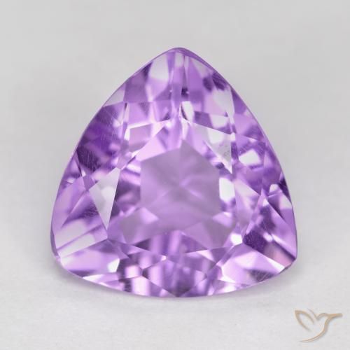 2.71ct Naturale Viola medio Ametista, Taglio trillion, VS