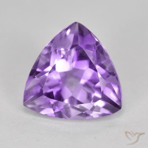 2.93ct Naturale Viola medio Ametista, Taglio trillion, VS