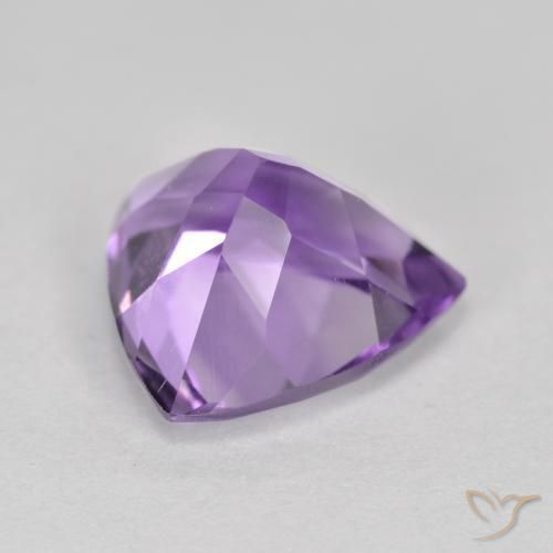 Ametista Viola medio naturale da 2.93 ct, Taglio trillion, VS
