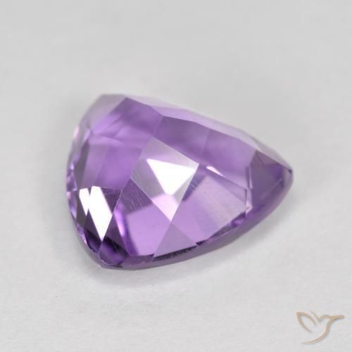 Ametista Viola tendente al rosa naturale da 2.89 ct, Taglio trillion, VS