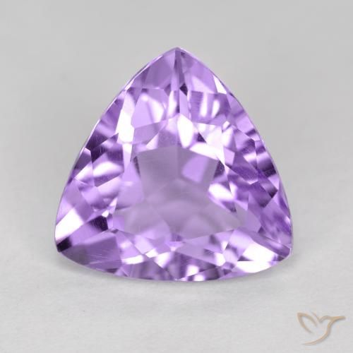 2.81ct Naturale Viola medio Ametista, Taglio trillion, VS