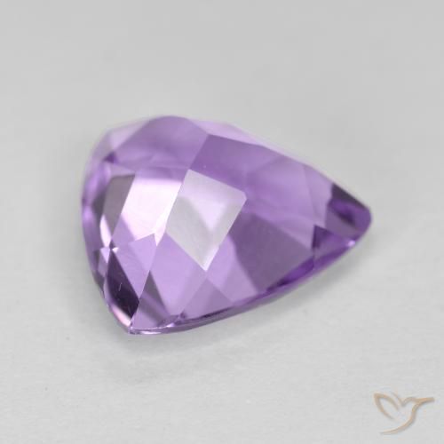 Ametista Viola medio naturale da 2.81 ct, Taglio trillion, VS