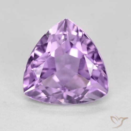 2.89ct Naturale Viola tendente al rosa Ametista, Taglio trillion, VS