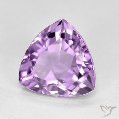 Ametista Viola tendente al rosa naturale da 2.89 ct, Taglio trillion, VS