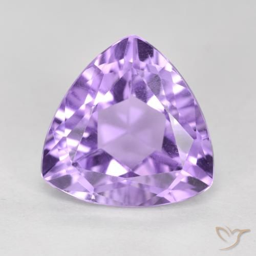 Ametista Viola tendente al rosa naturale da 3.18 ct, Taglio trillion, VS