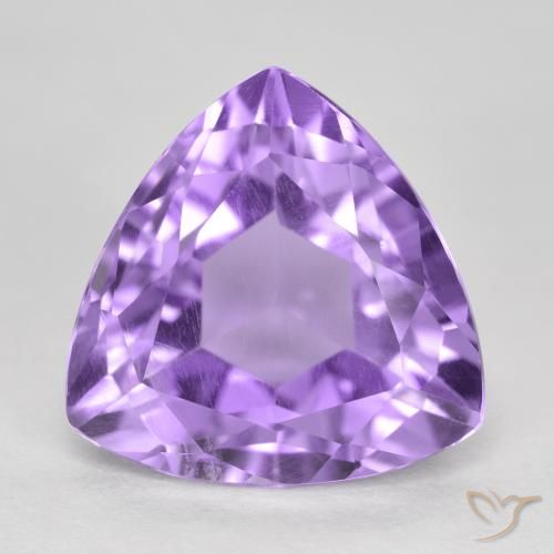3.17ct Naturale Viola medio Ametista, Taglio trillion, VS