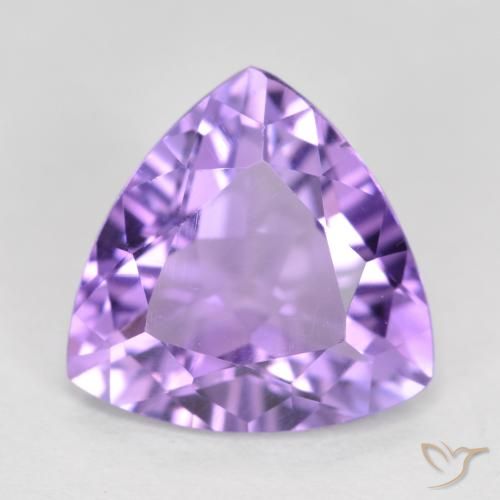 2.73ct Naturale Viola medio Ametista, Taglio trillion, VS