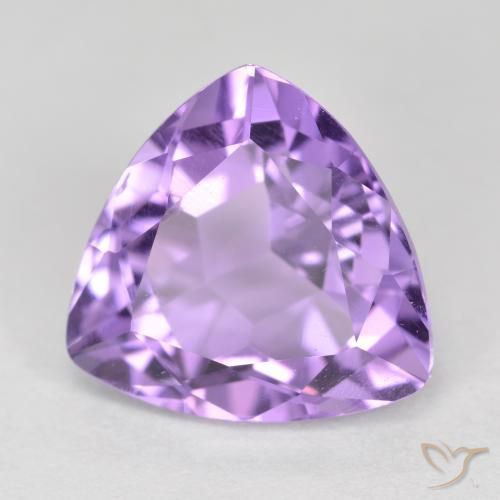Ametista Viola tendente al rosa naturale da 3.05 ct, Taglio trillion, VS