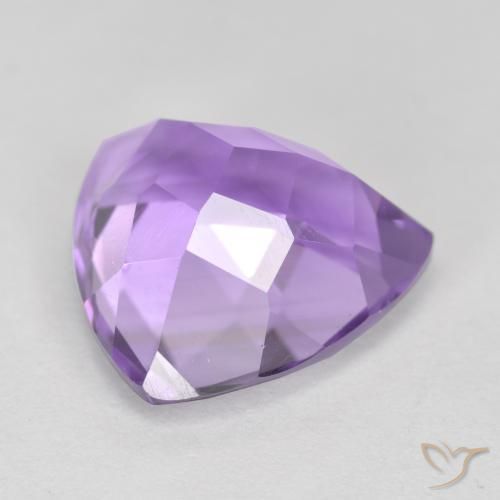 Ametista Viola tendente al rosa naturale da 3.05 ct, Taglio trillion, VS