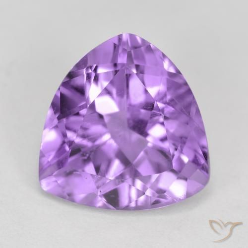 2.68ct Naturale Viola tendente al rosa Ametista, Taglio trillion, VS