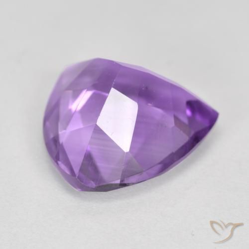 Ametista Viola tendente al rosa naturale da 2.68 ct, Taglio trillion, VS