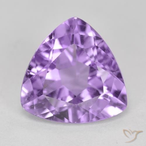 2.92ct Naturale Viola medio Ametista, Taglio trillion, VS