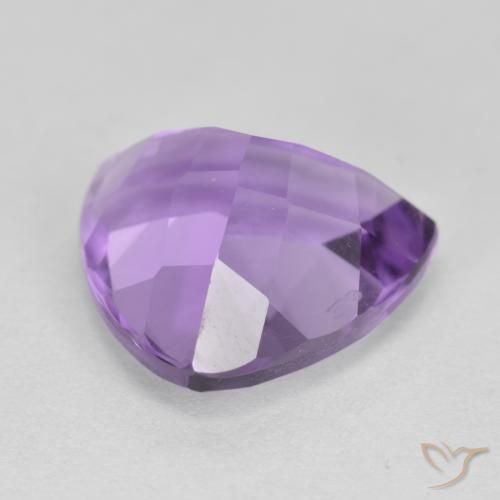Ametista Viola medio naturale da 2.92 ct, Taglio trillion, VS