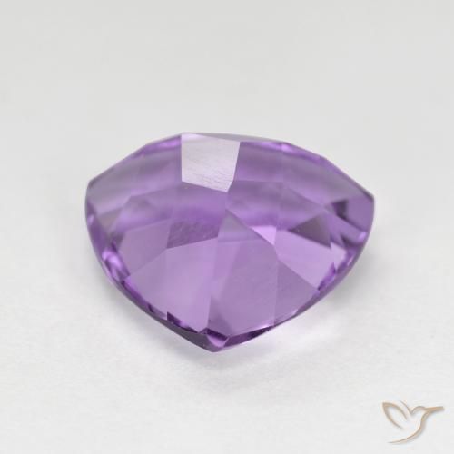 Ametista Viola medio naturale da 3.01 ct, Taglio trillion, VS