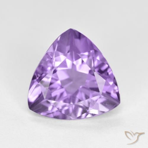 2.67ct Naturale Viola medio Ametista, Taglio trillion, VS