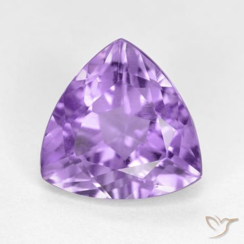 2.88ct Naturale Viola medio Ametista, Taglio trillion, VS