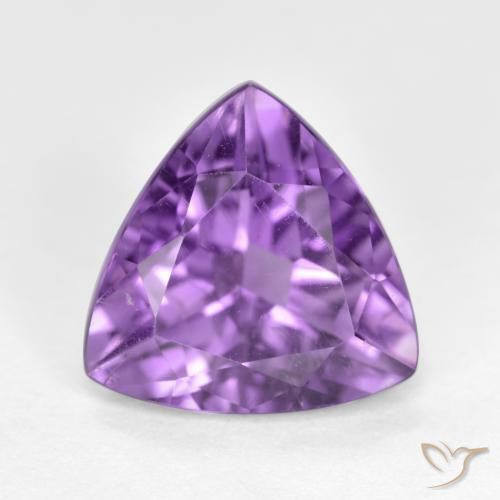 2.78ct Naturale Viola scuro Ametista, Taglio trillion, VS-SI