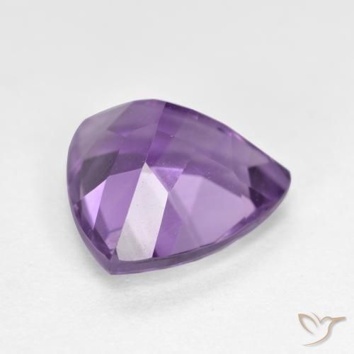 Ametista Viola scuro naturale da 2.78 ct, Taglio trillion, VS-SI
