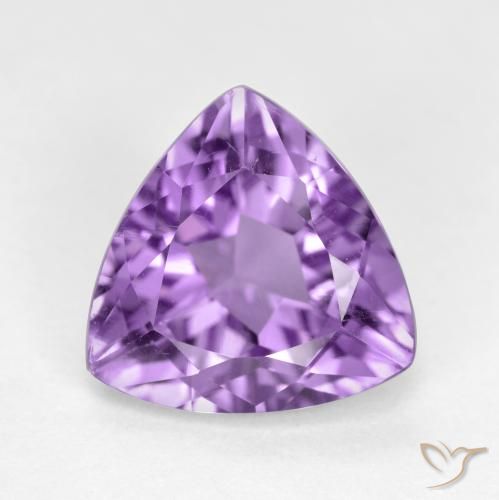 2.81ct Naturale Viola scuro Ametista, Taglio trillion, VS