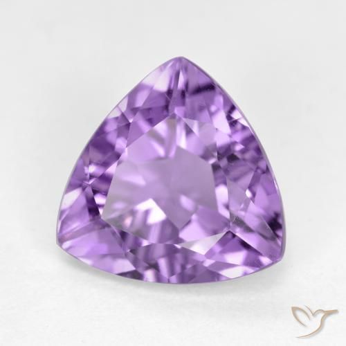 Ametista Viola scuro naturale da 2.81 ct, Taglio trillion, VS