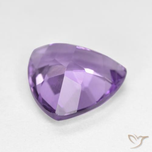 Ametista Viola scuro naturale da 2.81 ct, Taglio trillion, VS