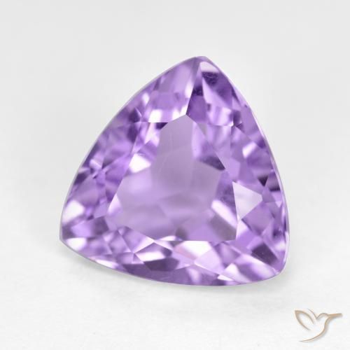 Ametista Viola scuro naturale da 3.04 ct, Taglio trillion, VS