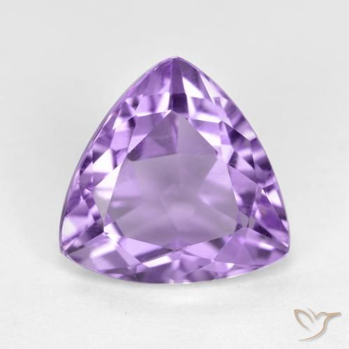 2.71ct Naturale Viola tendente al rosa Ametista, Taglio trillion, VS