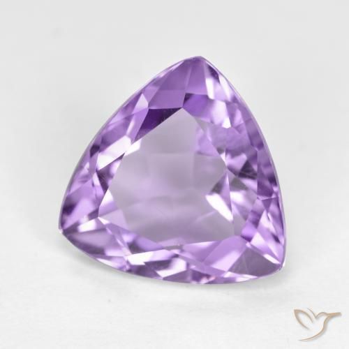 Ametista Viola tendente al rosa naturale da 2.71 ct, Taglio trillion, VS